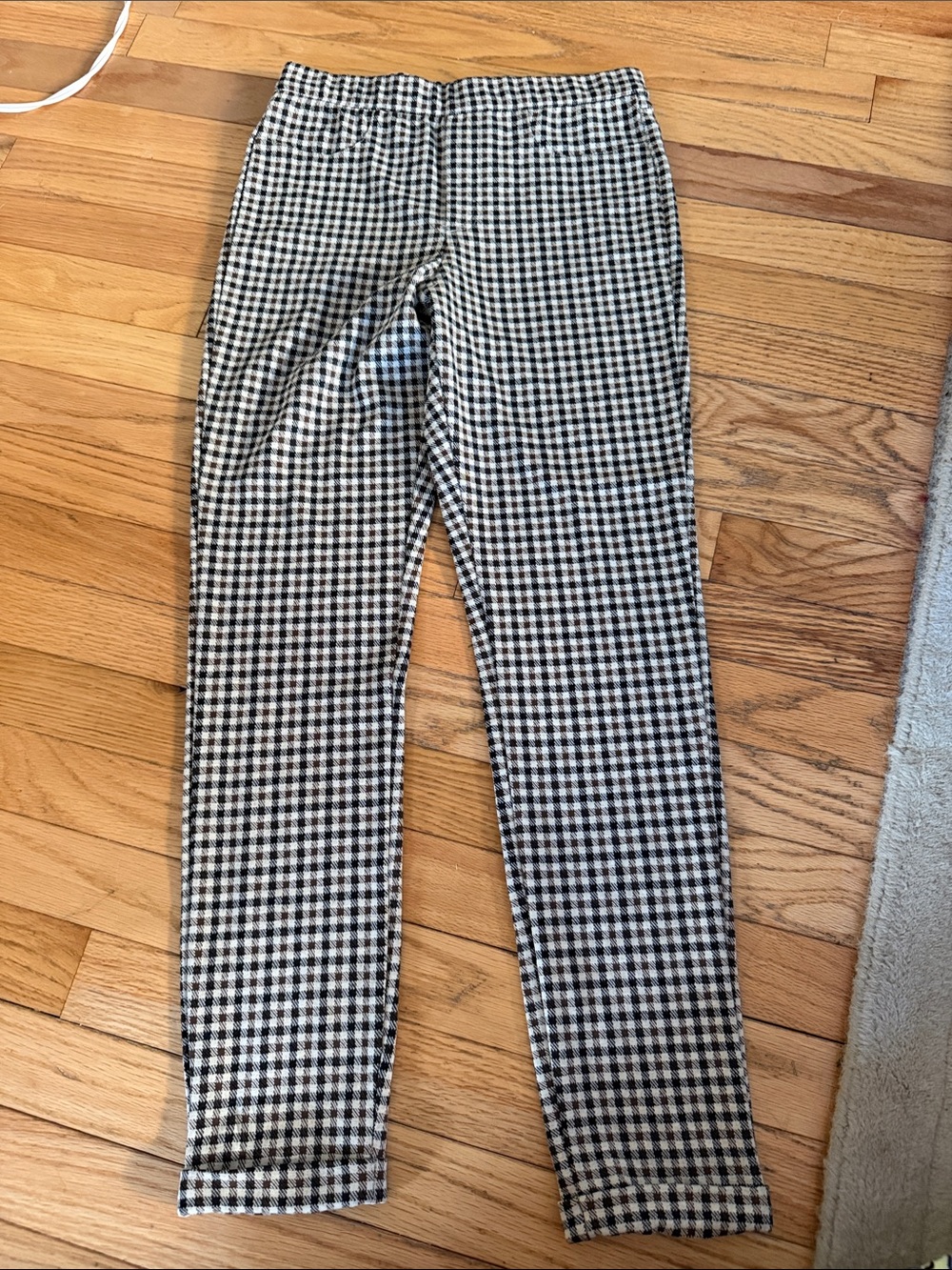 Women's Black & White Gingham Leggings